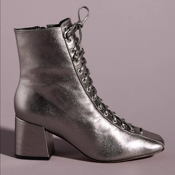 🪐 ISO Schutz Kika Anthropologie Boot Silver 10 🪐 - Picture 2 of 3